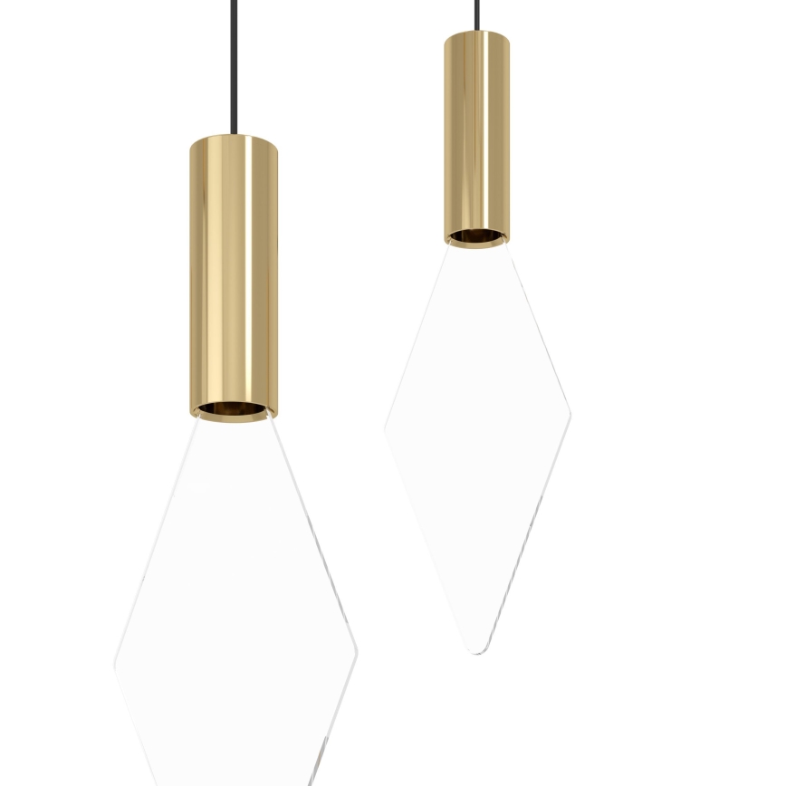 Eglo - Candeeiro suspenso LED com regulação 14xLED/3,3W/230V 3000K dourado