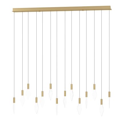 Eglo - Candeeiro suspenso LED com regulação 14xLED/3,3W/230V 3000K dourado