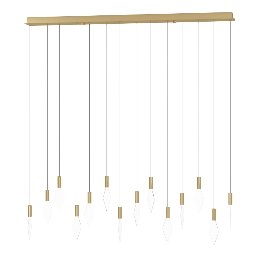 Eglo - Candeeiro suspenso LED com regulação 14xLED/3,3W/230V 3000K dourado