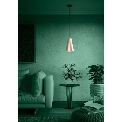Eglo - Candeeiro suspenso 1xE27/40W/230V bege