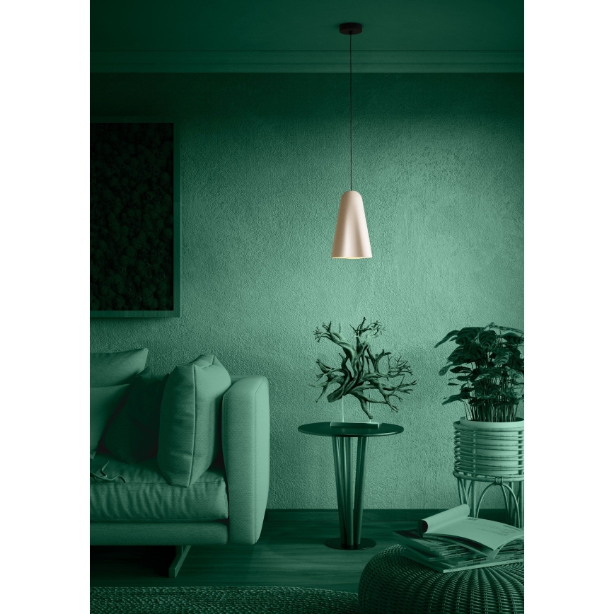 Eglo - Candeeiro suspenso 1xE27/40W/230V bege