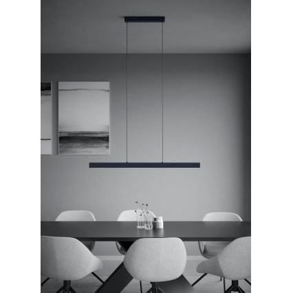 Eglo - Candeeiro suspenso LED com regulação LED/20W/230V 3000K preto