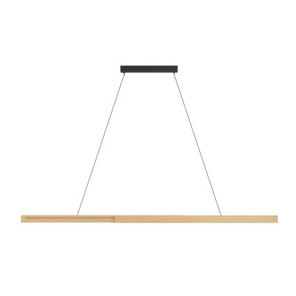 Eglo - Candeeiro suspenso LED com regulação LED/21W/230V 3000K castanho