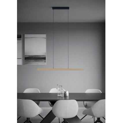 Eglo - Candeeiro suspenso LED com regulação LED/21W/230V 3000K castanho