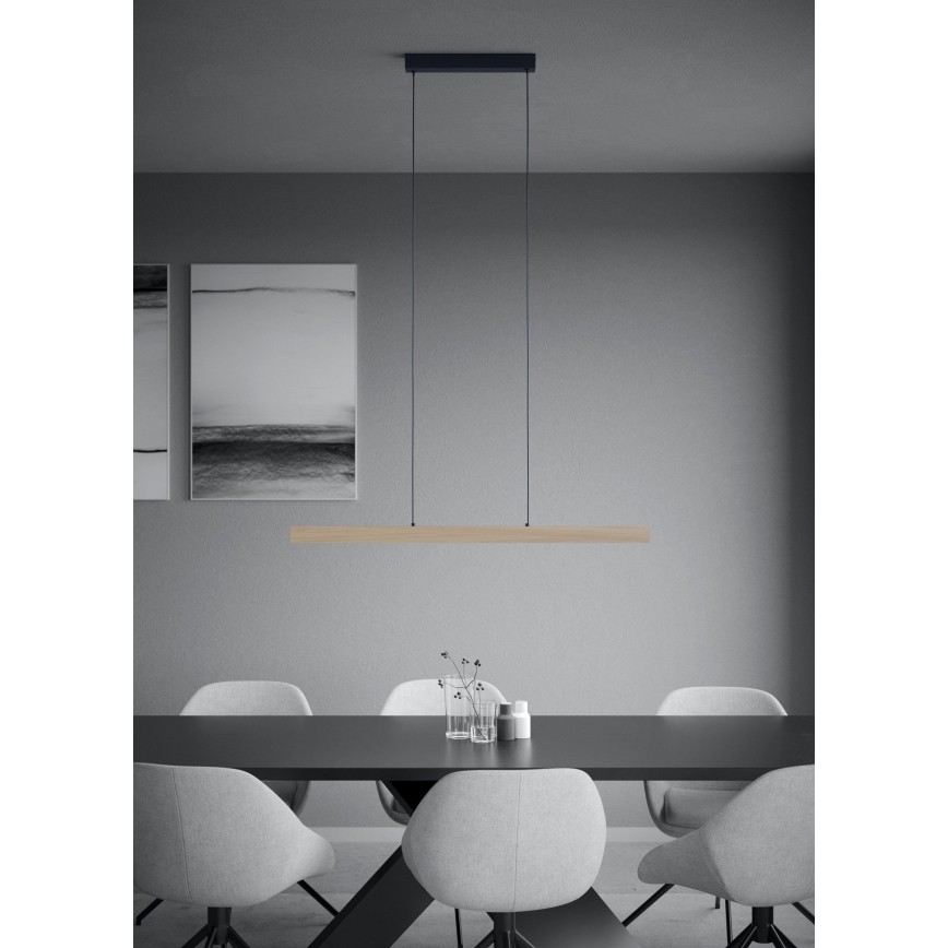 Eglo - Candeeiro suspenso LED com regulação LED/21W/230V 3000K castanho