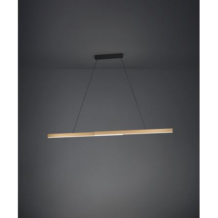 Eglo - Candeeiro suspenso LED com regulação LED/21W/230V 3000K castanho