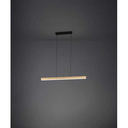 Eglo - Candeeiro suspenso LED com regulação LED/21W/230V 3000K castanho