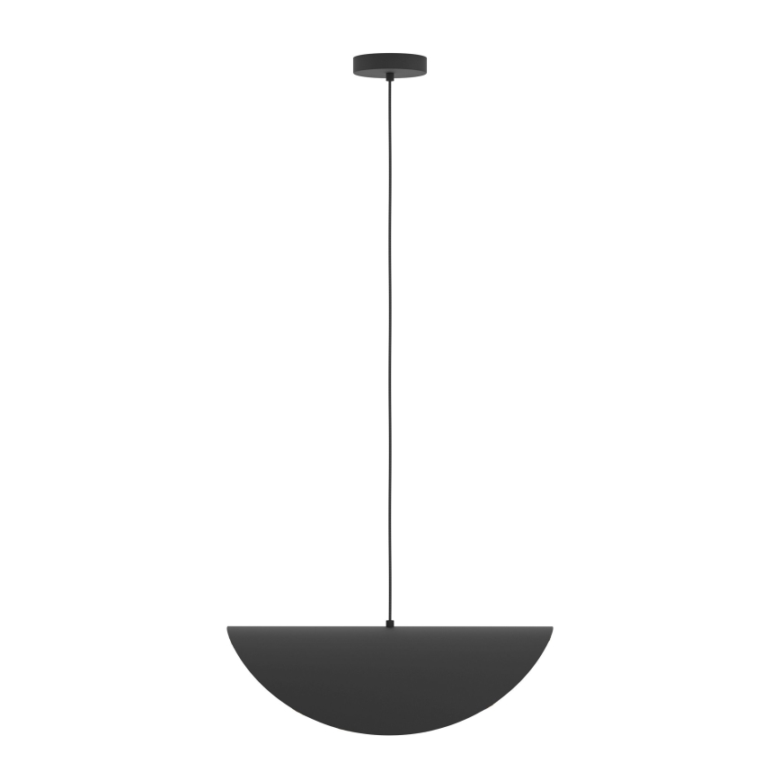 Eglo - Candeeiro suspenso 1xE27/40W/230V 53 cm preto/dourado