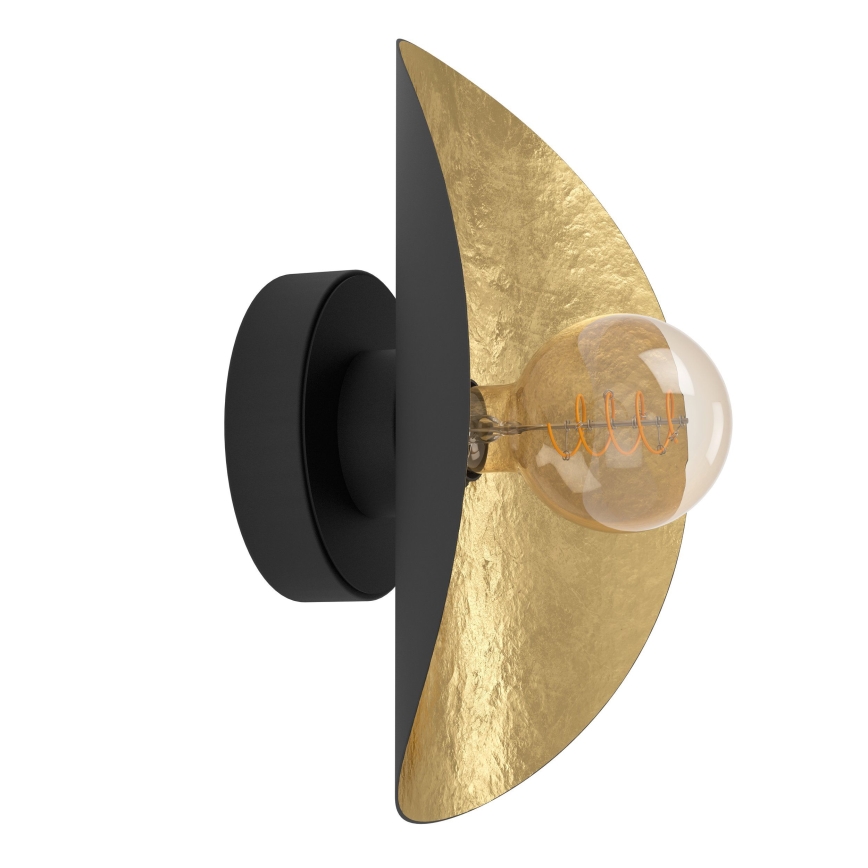 Eglo - Iluminação de parede 1xE27/40W/230V preto/dourado
