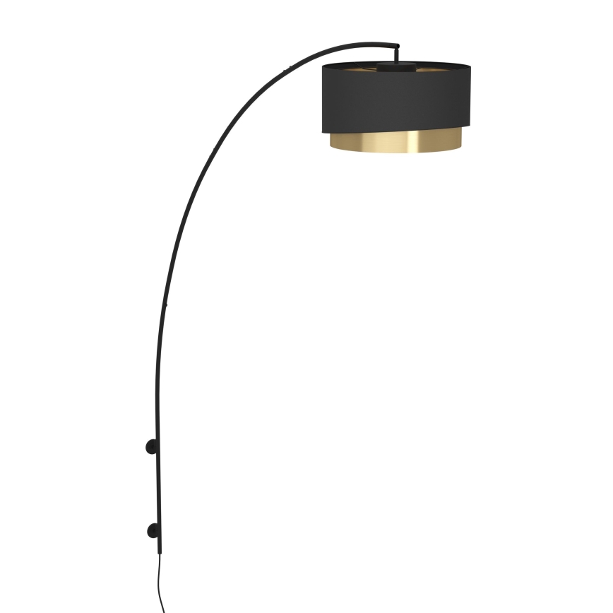 Eglo - Iluminação de parede 1xE27/40W/230V preto/dourado