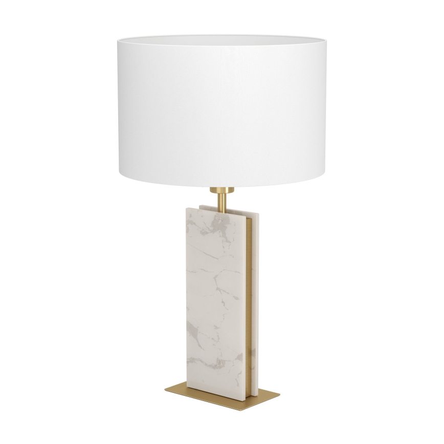 Eglo - Candeeiro de mesa 1xE27/40W/230V branco