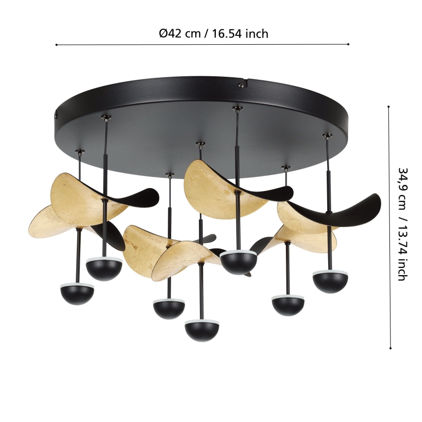 Eglo - Iluminação de teto LED com regulação 7xLED/2,3W/230V 3000K