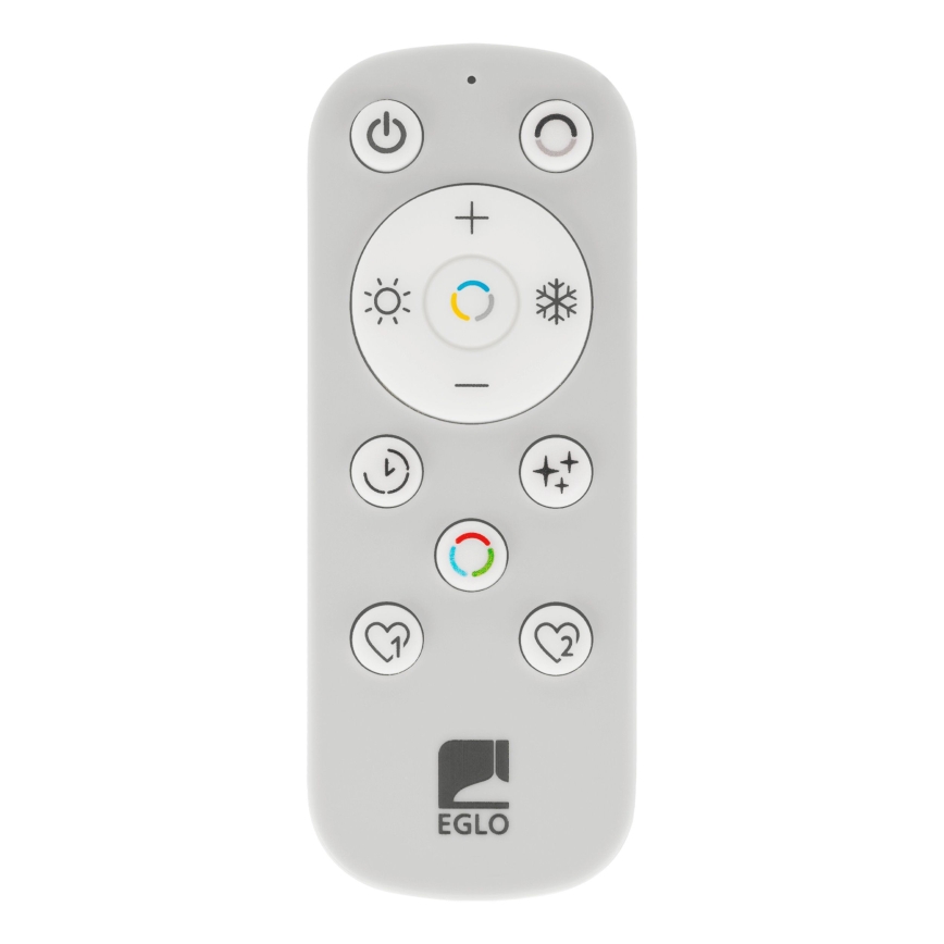 Eglo - Candeeiro integrado LED com regulação LED/45W/230V 2700-6500K preto/dourado + comando