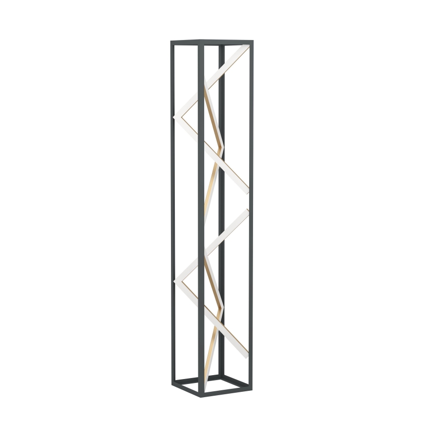 Eglo - Candeeiro de chão LED com regulação LED/23W/230V 2700-6500K preto/dourado + comando