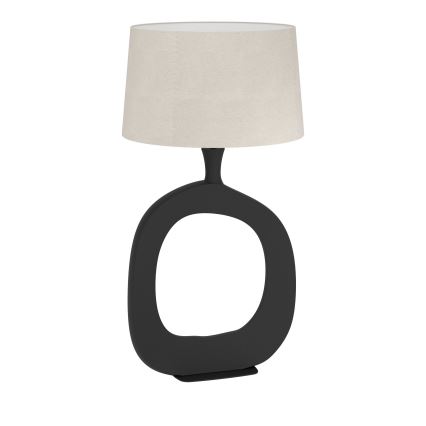 Eglo - Candeeiro de mesa 1xE27/60W/230V 88 cm preto/creme
