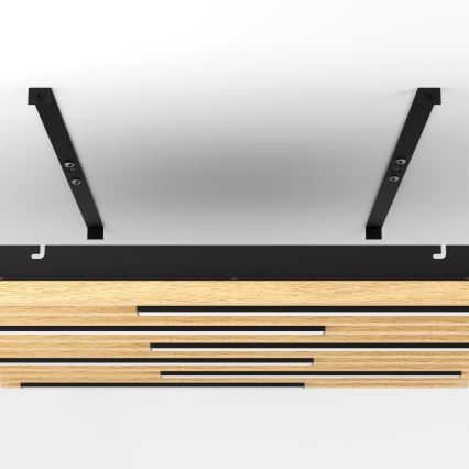 Eglo - Iluminação de teto LED com regulação 6xLED/8,5W/230V 3000K 57,5x57,5 cm castanho