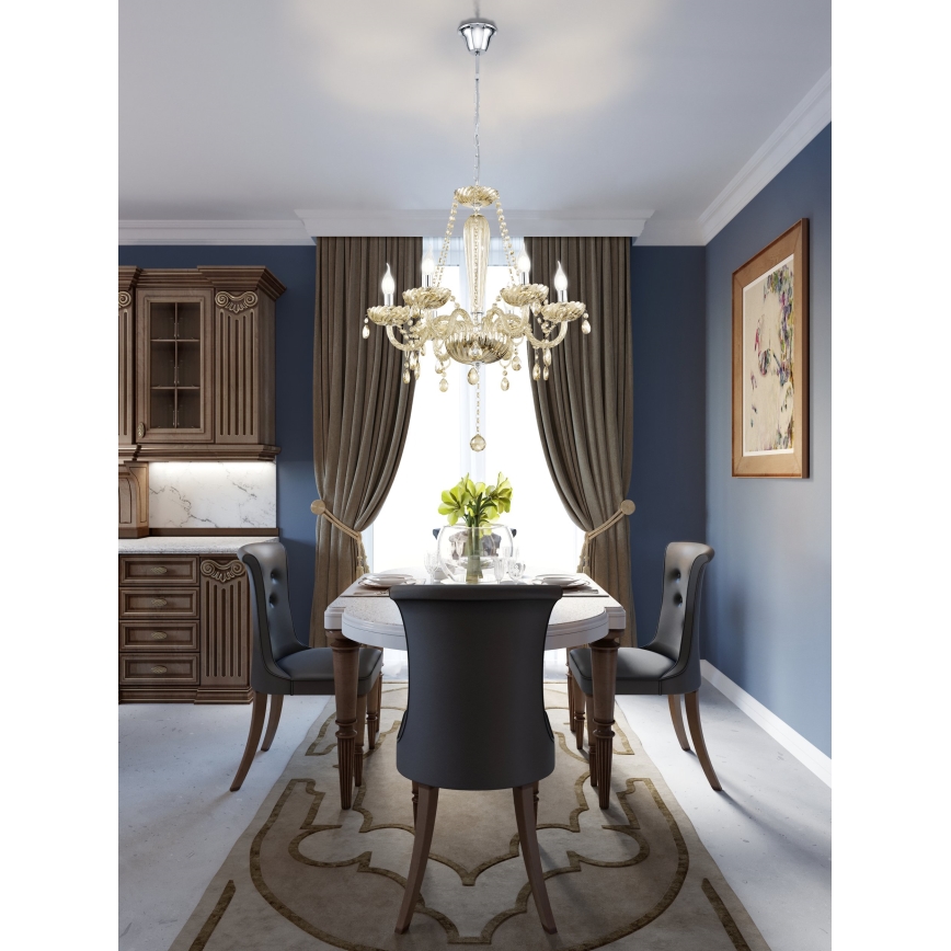 Eglo - Candelabro 6xE14/40W/230V