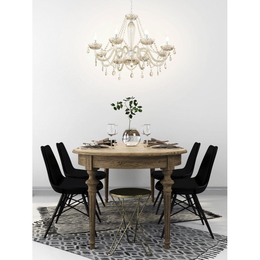 Eglo - Candelabro 8xE14/40W/230V