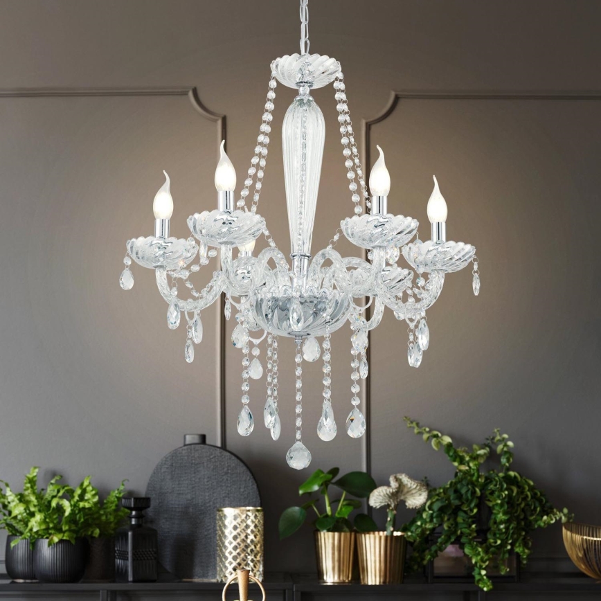 Eglo 39099 - Candelabro BASILANO 1 6xE14/40W/230V