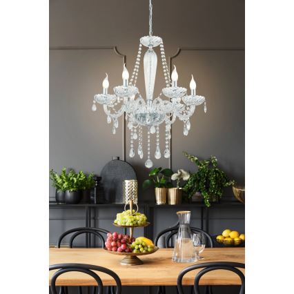 Eglo 39099 - Candelabro BASILANO 1 6xE14/40W/230V