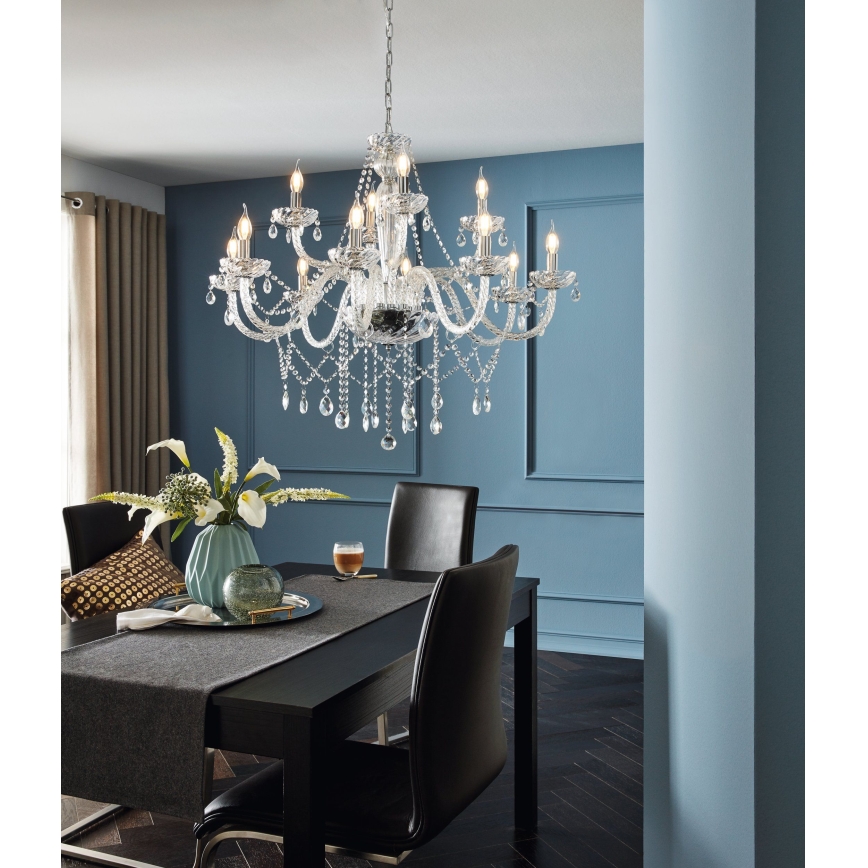 Eglo - Candelabro 12xE14/40W/230V