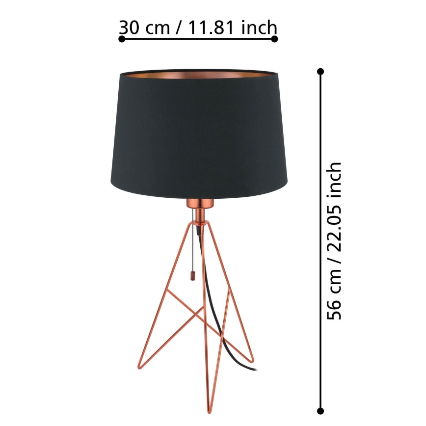 Eglo - Lâmpada de mesa 1xE27/60W/230V