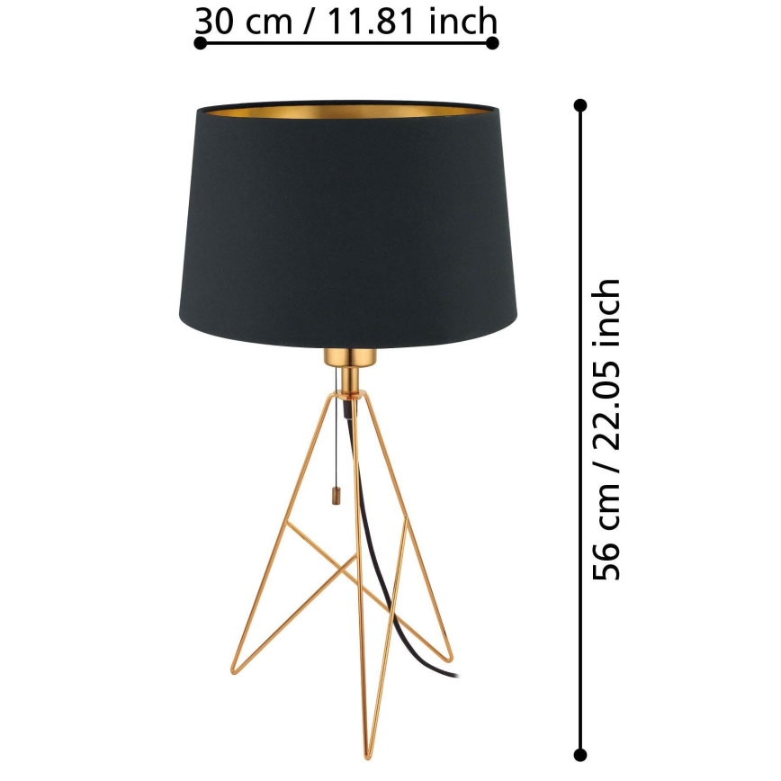 Eglo - Lâmpada de mesa 1xE27/60W/230V