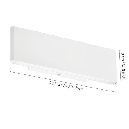 Eglo - Iluminação de parede LED 2xLED/5,4W/230V