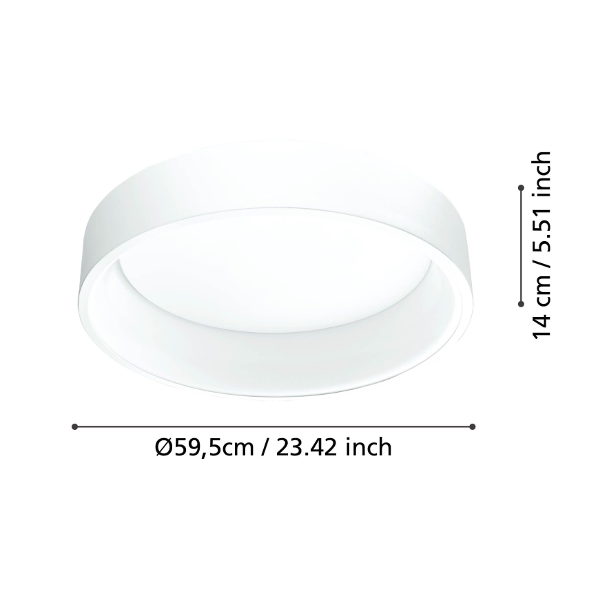 Eglo - Iluminação de teto LED com regulação 1 LED/35,2W/230V