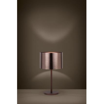 Eglo - Candeeiro de mesa 1xE27/60W/230V cobre