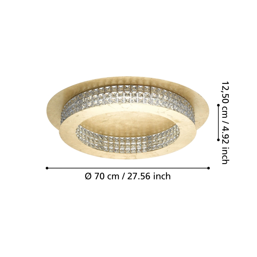 Eglo - Iluminação de teto LED com regulação LED/44W/230V