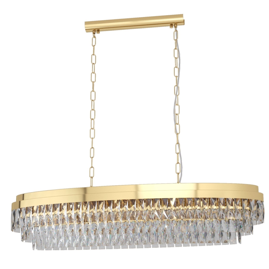 Eglo - Candelabro suspenso 13xE14/40W/230V dourado