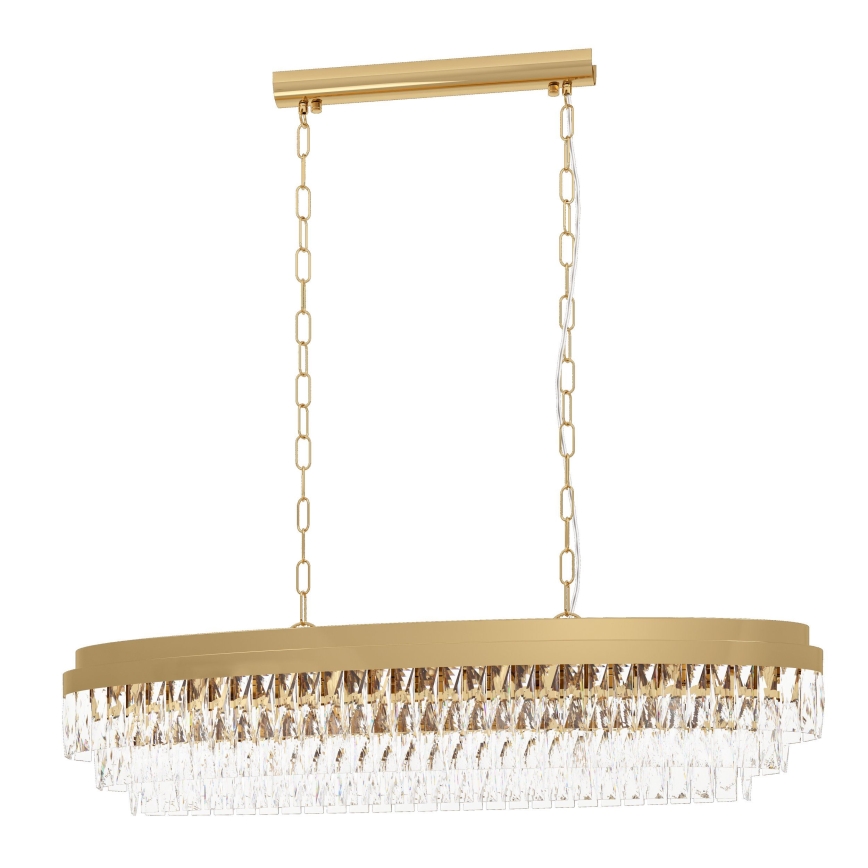 Eglo - Candelabro suspenso 13xE14/40W/230V dourado