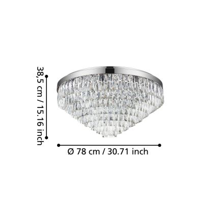 Eglo - Iluminação de teto 16xE14/40W/230V