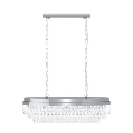 Eglo - Candelabro suspenso 10xE14/40W/230V brilhante cromado