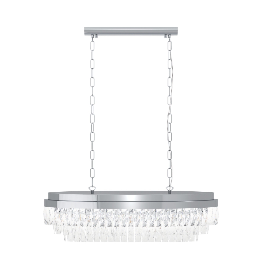 Eglo - Candelabro suspenso 10xE14/40W/230V brilhante cromado