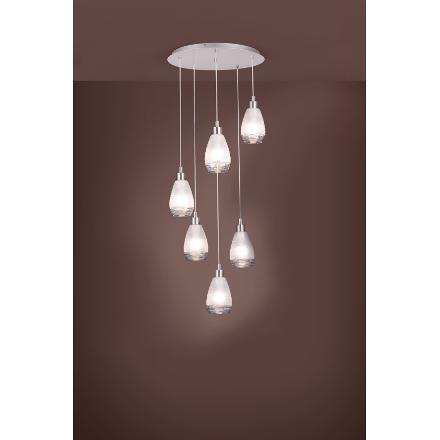 Eglo - Candelabro num fio 6xE27/60W/230V