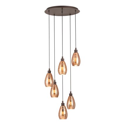 Eglo - Candelabro num fio 6xE27/60W/230V