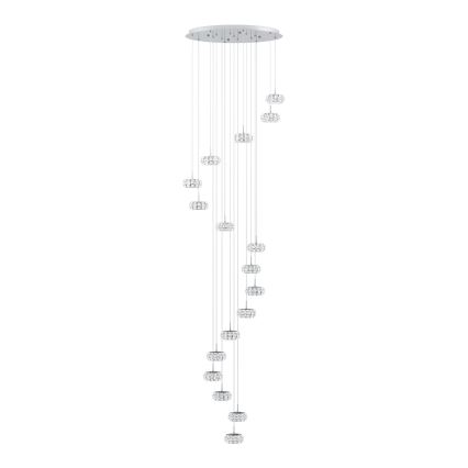 Eglo - Candelabro suspenso LED com regulação 17xLED/4,5W/230V