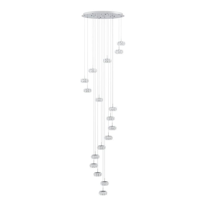 Eglo - Candelabro suspenso LED com regulação 17xLED/4,5W/230V