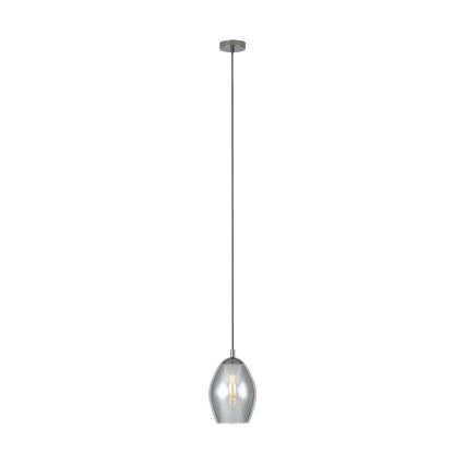 Eglo - Candeeiro suspenso 1xE27/60W/230V fumado
