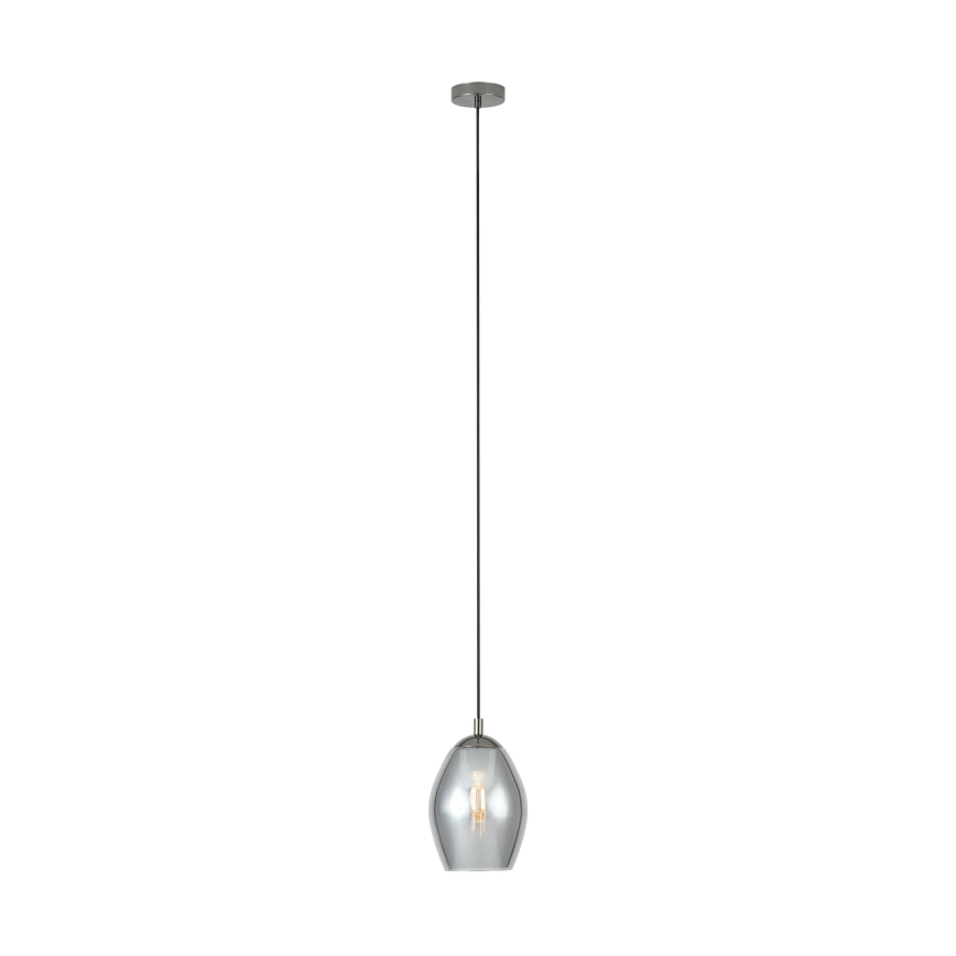 Eglo - Candeeiro suspenso 1xE27/60W/230V fumado