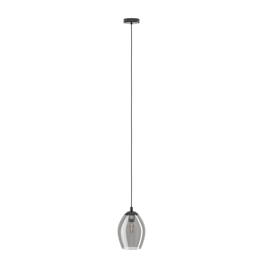 Eglo - Candeeiro suspenso 1xE27/60W/230V fumado