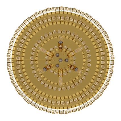 Eglo - Iluminação de teto 10xE14/25W/230V d. 78 cm