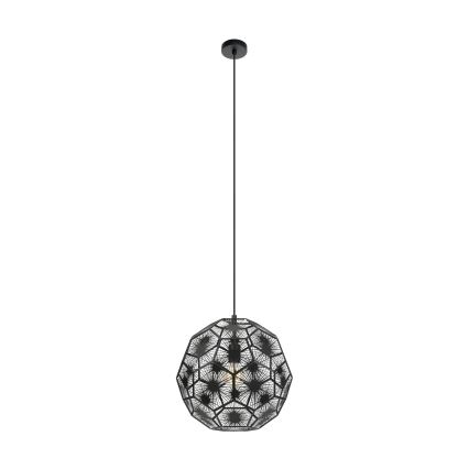 Eglo - Candeeiro suspenso 1xE27/60W/230V diâmetro 41 cm preto