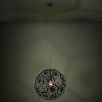 Eglo 39619 - Candeeiro suspenso 1xE27/60W/230V diâmetro 50 cm preto