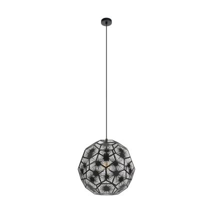 Eglo 39619 - Candeeiro suspenso 1xE27/60W/230V diâmetro 50 cm preto