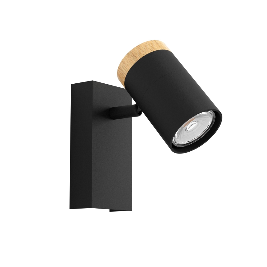 Eglo - Foco de parede LED 1xGU10/4,5W/230V 3000K preto/castanho