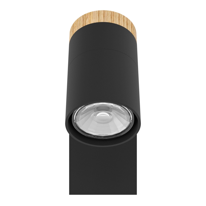 Eglo - Foco de parede LED 1xGU10/4,5W/230V 3000K preto/castanho