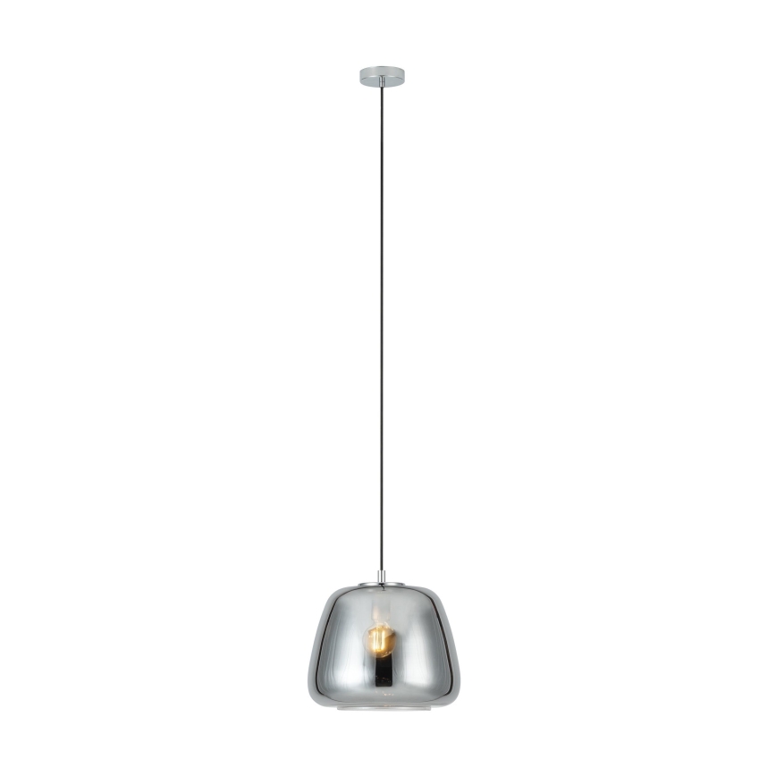 Eglo - Candeeiro suspenso 1xE27/40W/230V diâmetro 35 cm cinzento